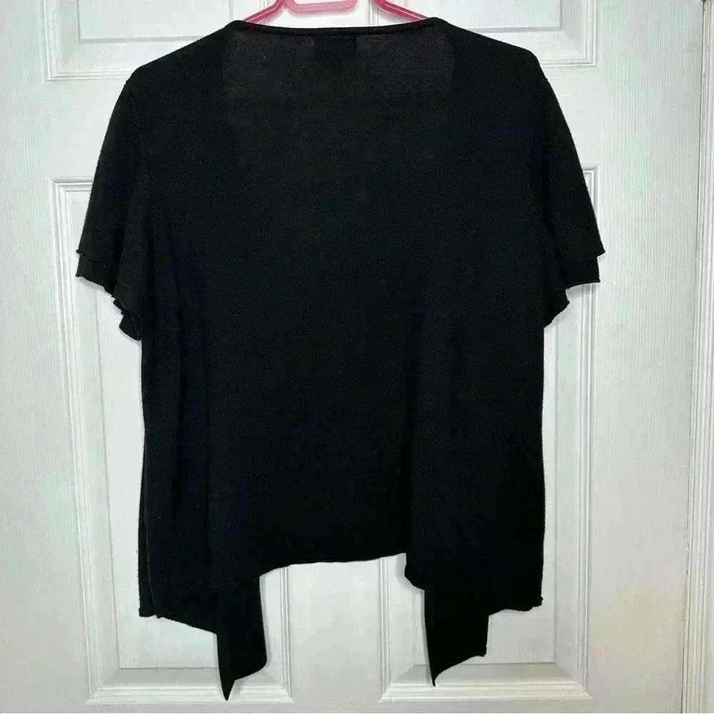 Reitmans Cardigan Flowy Black Size 1X - Picture 8 of 16